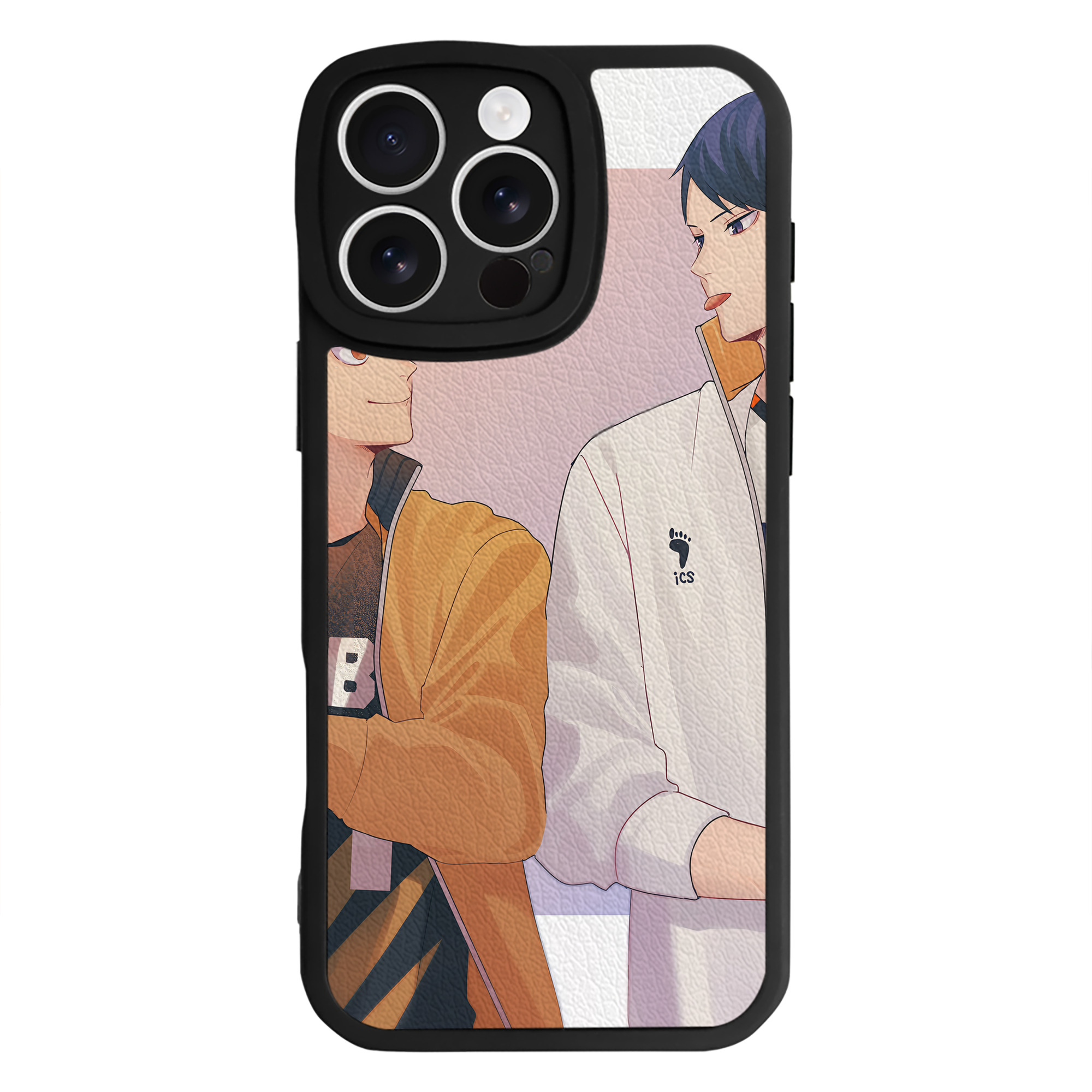 （画像用） ハイキュー!! Haikyu!! 【iPhone 16シリーズ対応】シリコンスマホケース（レザー調） 材質：シリコン